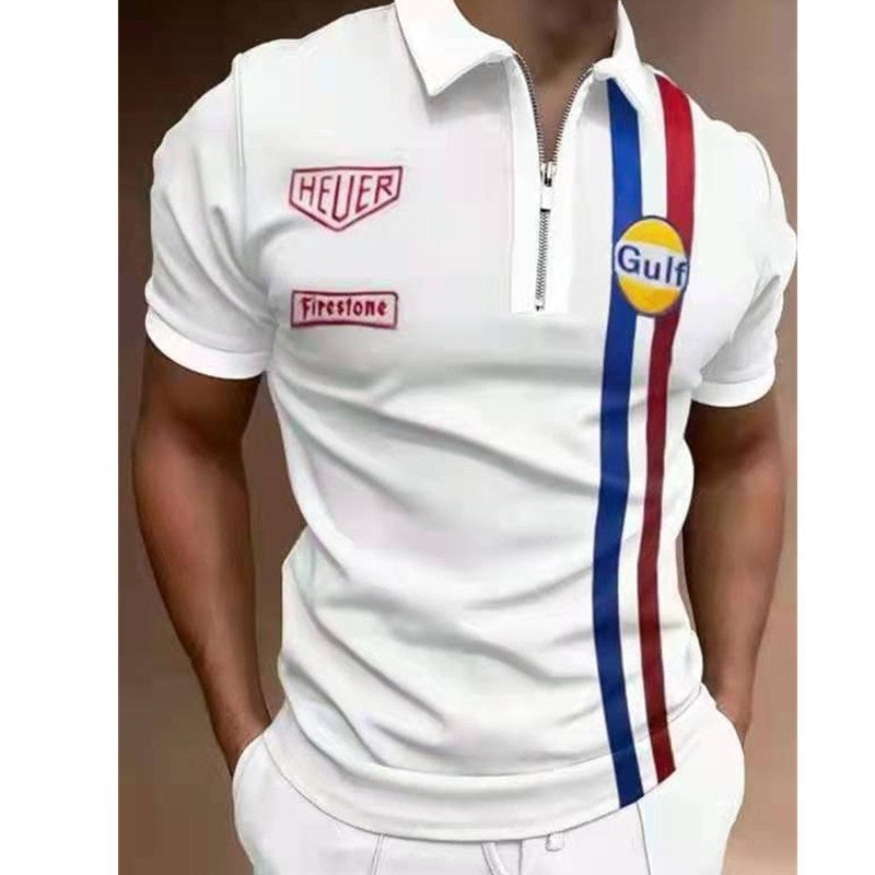 Customized 5-7 day men's polo shirt men's casual short sleeved lapel T-shirt