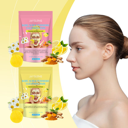 Jaysuing Kojic Acid & Turmeric Balanced Water-Oil Cleansing Pads