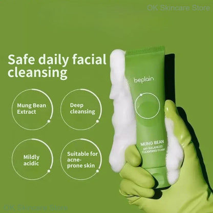 Beplain Korean Skincare Set (4pcs): Cleanser, Serum, Clay Mask & Oil