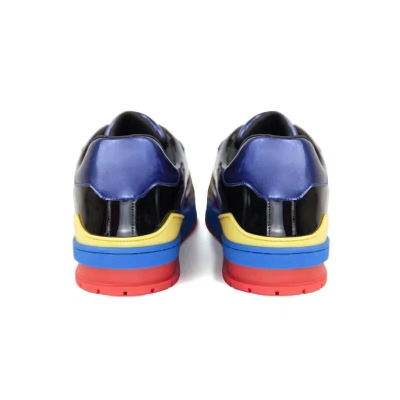 2025 New Arrival Fashion Crocodile Skin causal shoes me Genuine leather Sneaker