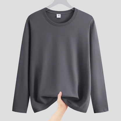 T-Shirts Men Tee Shirts Male Under Wear Autumn Cotton Basic Tshirts Plus Size 4XL 5XL Daily Man Clothing Casual Tops