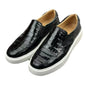 2025 New Arrival Fashion Crocodile Skin causal shoes Men's, Genuine Leather Sneakers
