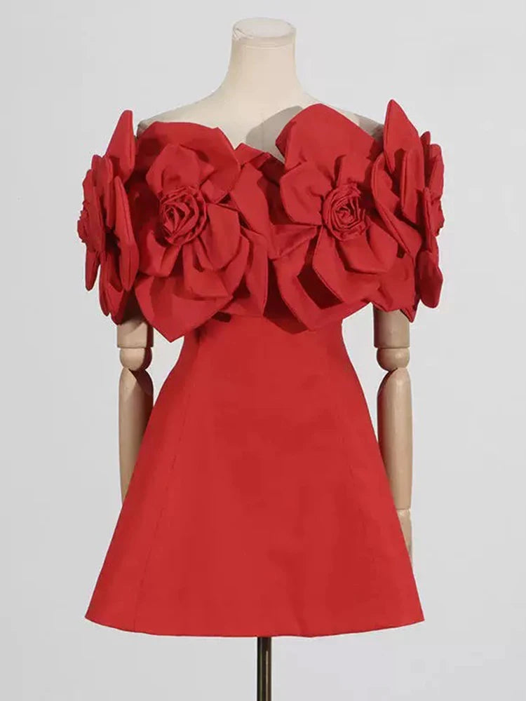 Spring and summer 2025 new fashion mini skirt sexy banquet dress one-shoulder backless dress