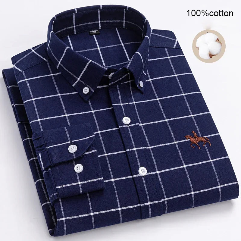 Business Casual Shirt for Men Large size Full 100% Cotton
