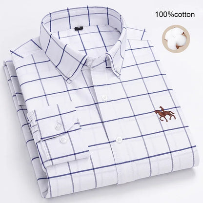 Business Casual Shirt for Men Large size Full 100% Cotton