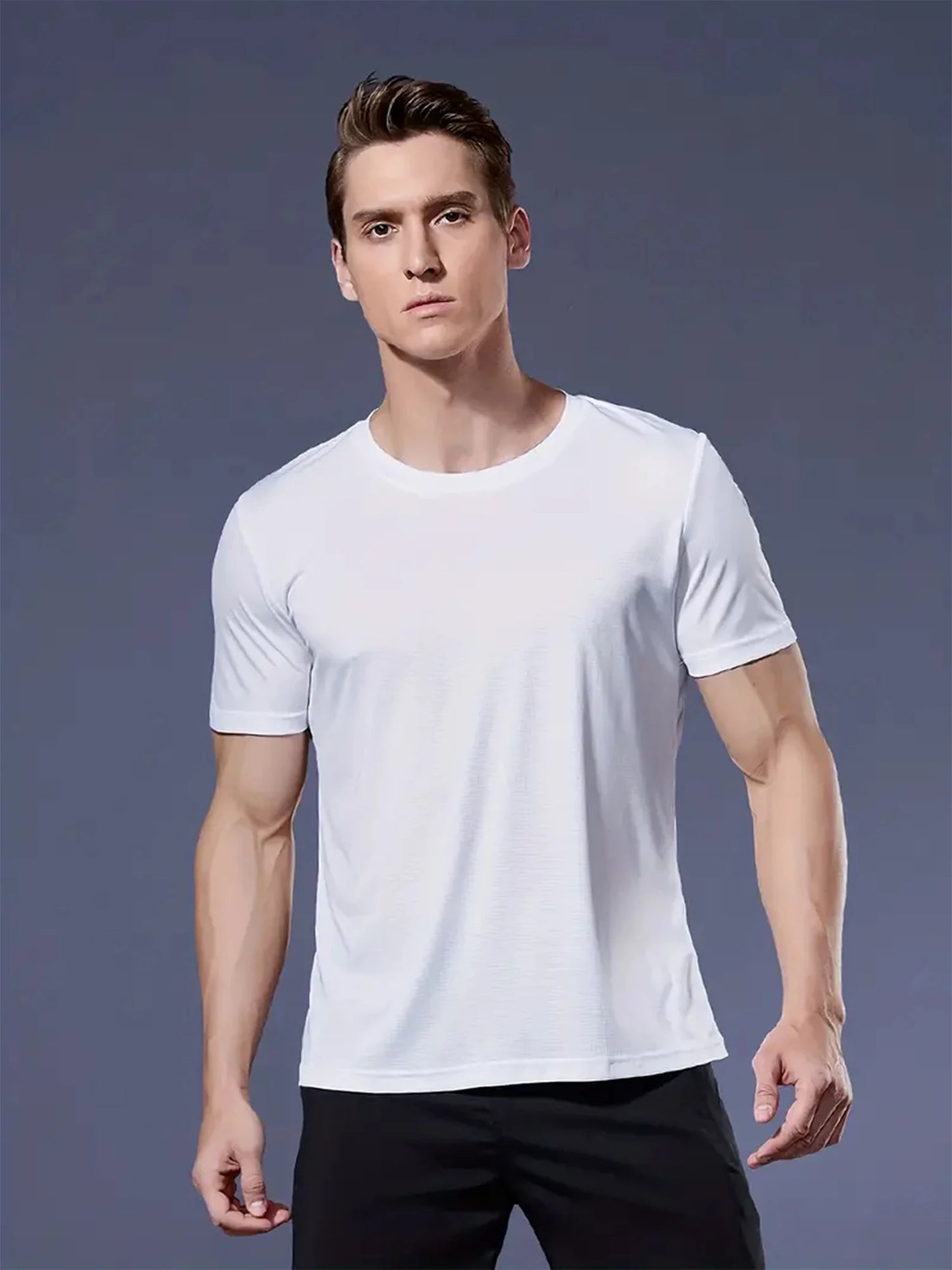 8-Pack Men’s Quick-Dry Tees 8-Color Set