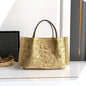 Embroidered Beach Bag High Quality Woven Fashion Large Capacity Tote Bag 2025