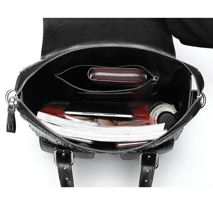 New Fashion Laptop Bag – Alligator Genuine Leather Men's Briefcase