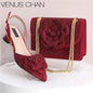 Peach Color Elegant Lady Shoes and Bag 2025