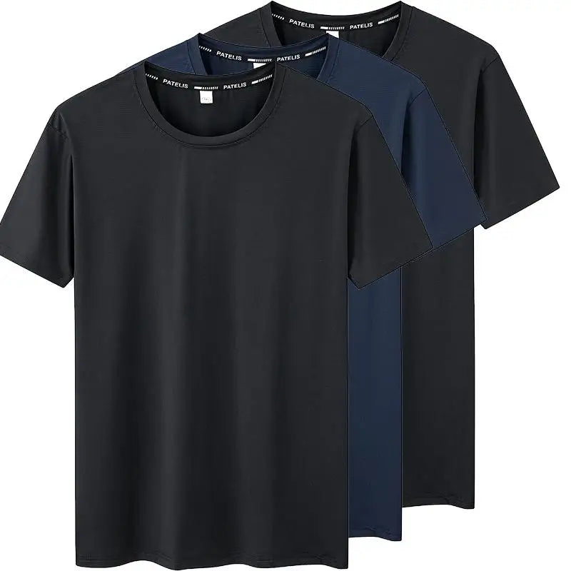 5XL 6XL 7XL T-shirt Men Plus Size Tees 110-175kg Quick Dry Breathable Fitness Running Round Neck Short Sleeve Oversized Tops