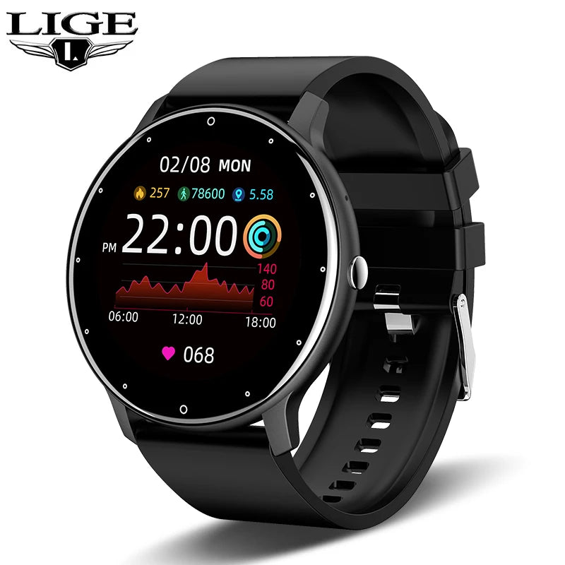 Smart Watch Women Men Full Touch Screen Bluetooth 5.2 Call Waterproof Watches Sports Fitness Tracker New