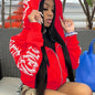 Cyber Y2K Gothic Punk Zip-Up Hoodie Sweatshirt