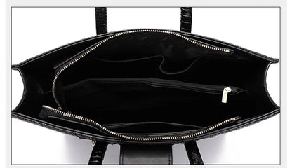 Leather Business Women's Briefcase 14-inch Laptop Cowhide Bag