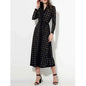 Women’s Black Hollow Out Long Sleeve Trench Jacket 2025