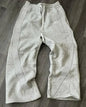 American Letter Patch Retro Double Layer Design Y2K Baggy Sweatpants