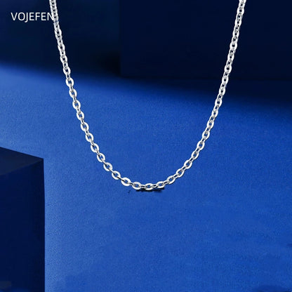 New  Pt950 Gold O Chains Necklace Jewelry Platinum Solid Gold Women