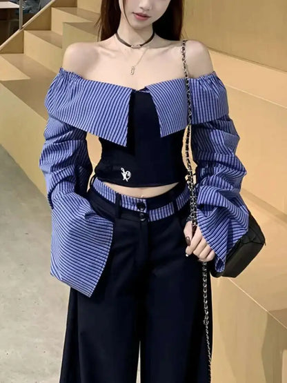New Spring Contrast Color Two-Piece Set 2025