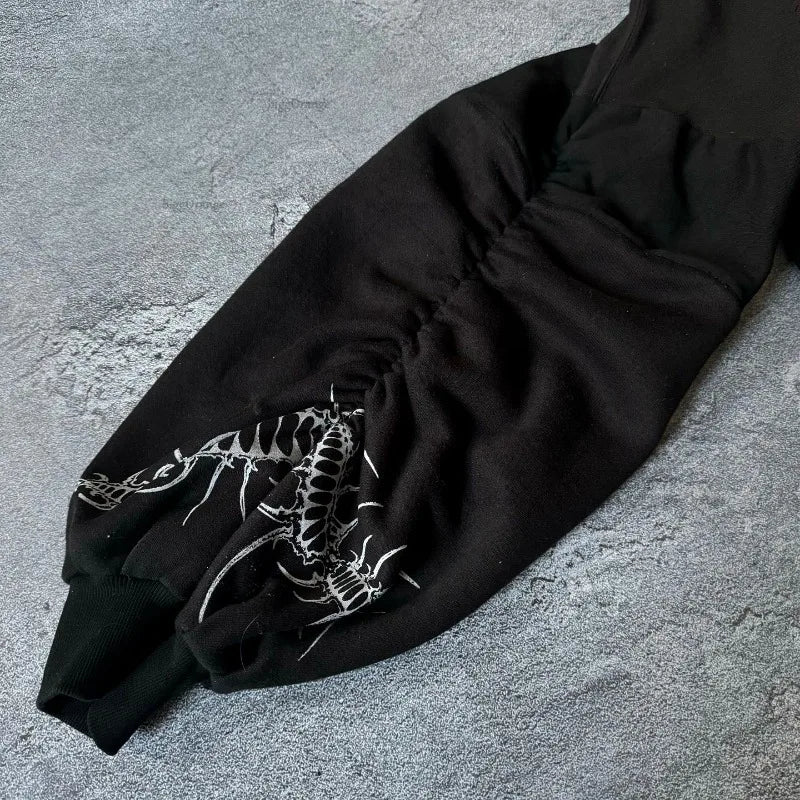 Y2K Harajuku Retro Hoodie for Unisex American Street Hip-hop