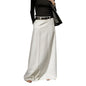 Office Lady Formal Solid Color H-line Skirts 2025 New Spring Summer Casual Elegant Long Skirt For Women