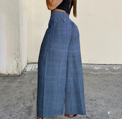 Casual Women’s High Waist Wide Leg Pants Summer Fashion