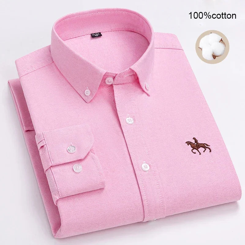 Business Casual Shirt for Men Large size Full 100% Cotton