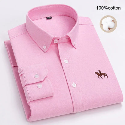 Business Casual Shirt for Men Large size Full 100% Cotton
