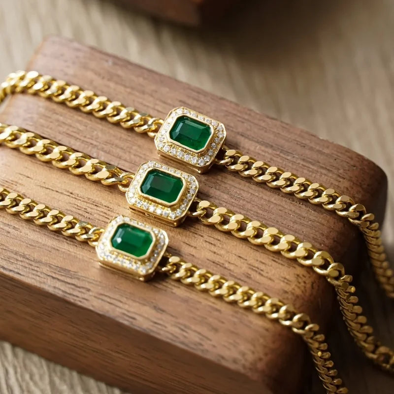 Exquisite 18K Gold Bracelet and Necklace Set Luxury Fine Jewelry