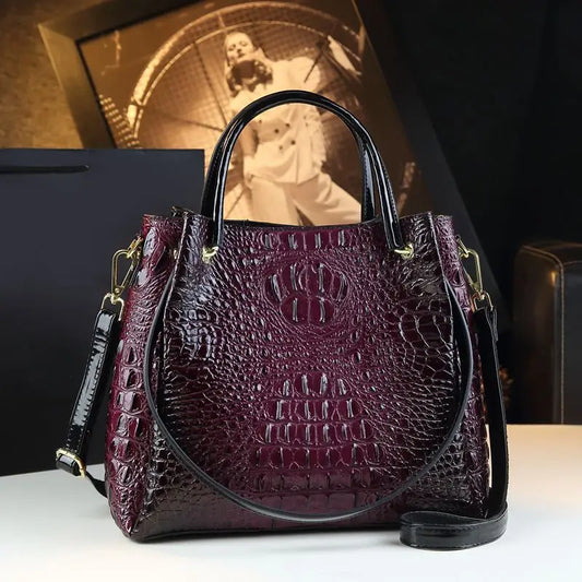 Genuine Crocodile Leather Women's Handbags – New 2025 Tote Bag