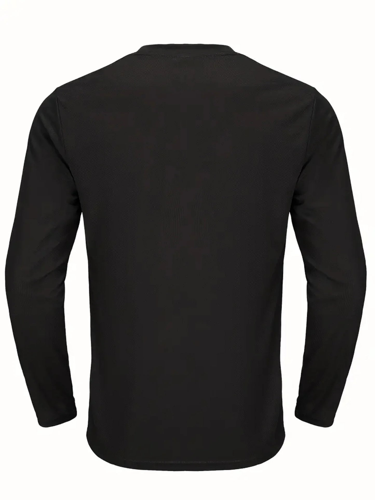 Sports Long-Sleeved Black 5-Piece Men