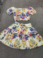 Spring and Summer Women's New Printed Two-Piece Suit