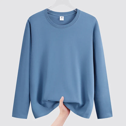 T-Shirts Men Tee Shirts Male Under Wear Autumn Cotton Basic Tshirts Plus Size 4XL 5XL Daily Man Clothing Casual Tops