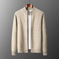 100% Merino Wool Men's Warm Sweater Mock Collar