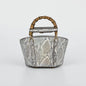 2025 New Fashion Design  Snake-Embossed Genuine Leather Handbag Women's Handbag Genuine Leather Bag
