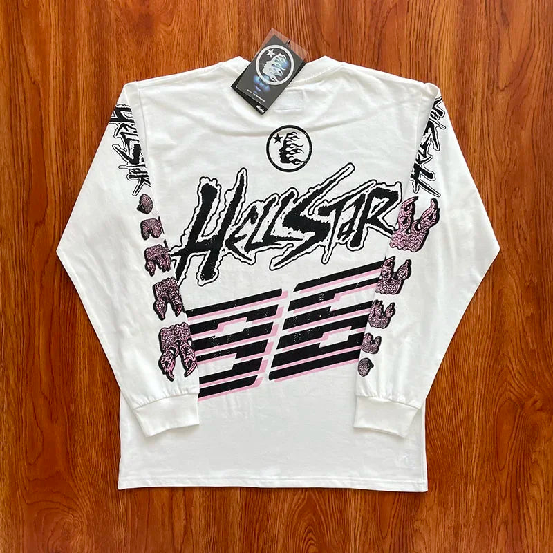HS records are the same European and American fashion brand cotton long-sleeved T-shirt