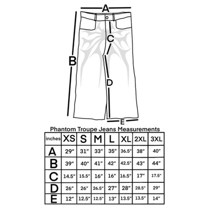 Y2K Phantom Jeans – Redefine Streetwear with Dark, Edgy Flair