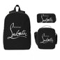 Christian Louboutin-inspired 3-piece Insulated school bag set 3ps