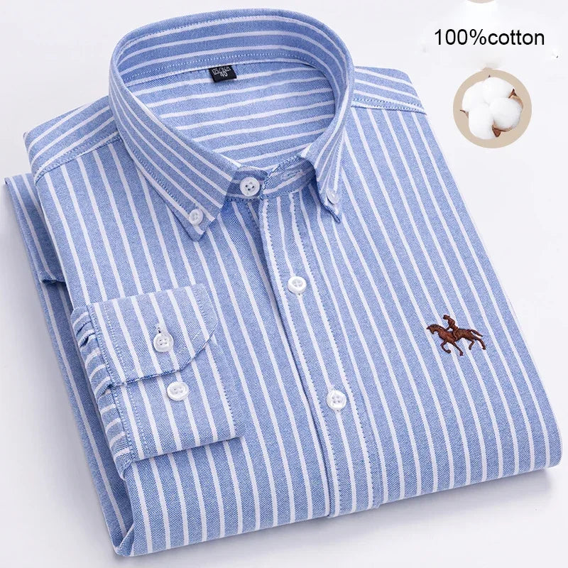 Business Casual Shirt for Men Large size Full 100% Cotton