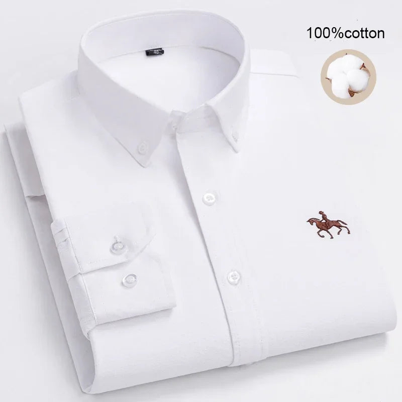 Business Casual Shirt for Men Large size Full 100% Cotton