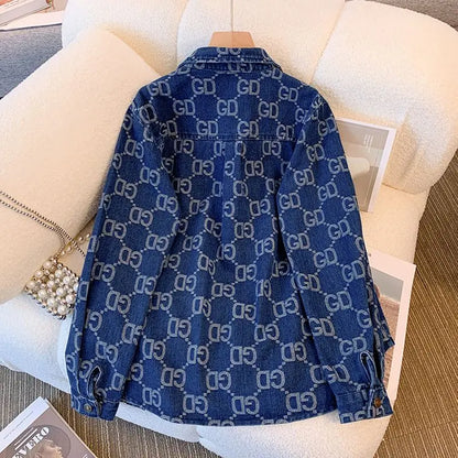 2025 Denim Jacket Women's New Versatile Fashionable Shirt
