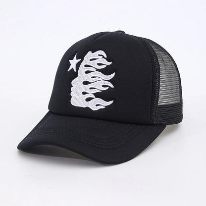HS Embroidered Side Face Pentagram Unisex Baseball Hat