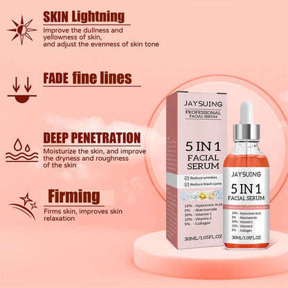 5-in-1 Serum for Firming Face Glowing Skin Care