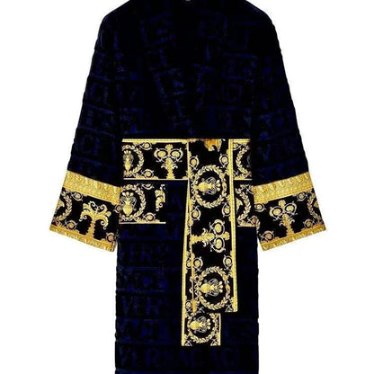 Elegant Luxurious Plush Unisex Bathrobe Ultra-Soft Sash Pockets Long Sleeves