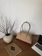 Genuine Leather Women's Bag Lazy Matte Suede Tote