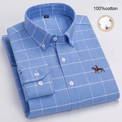 Business Casual Shirt for Men Large size Full 100% Cotton