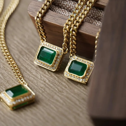 Exquisite 18K Gold Bracelet and Necklace Set Luxury Fine Jewelry