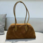 Genuine Leather Women's Bag Lazy Matte Suede Tote