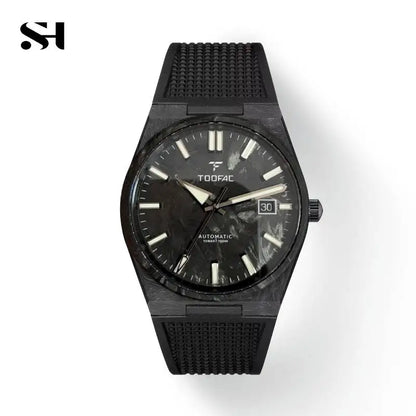2025 New 40mm Carbon Automatic Watch Luxury 100m Waterproof Diver Watches