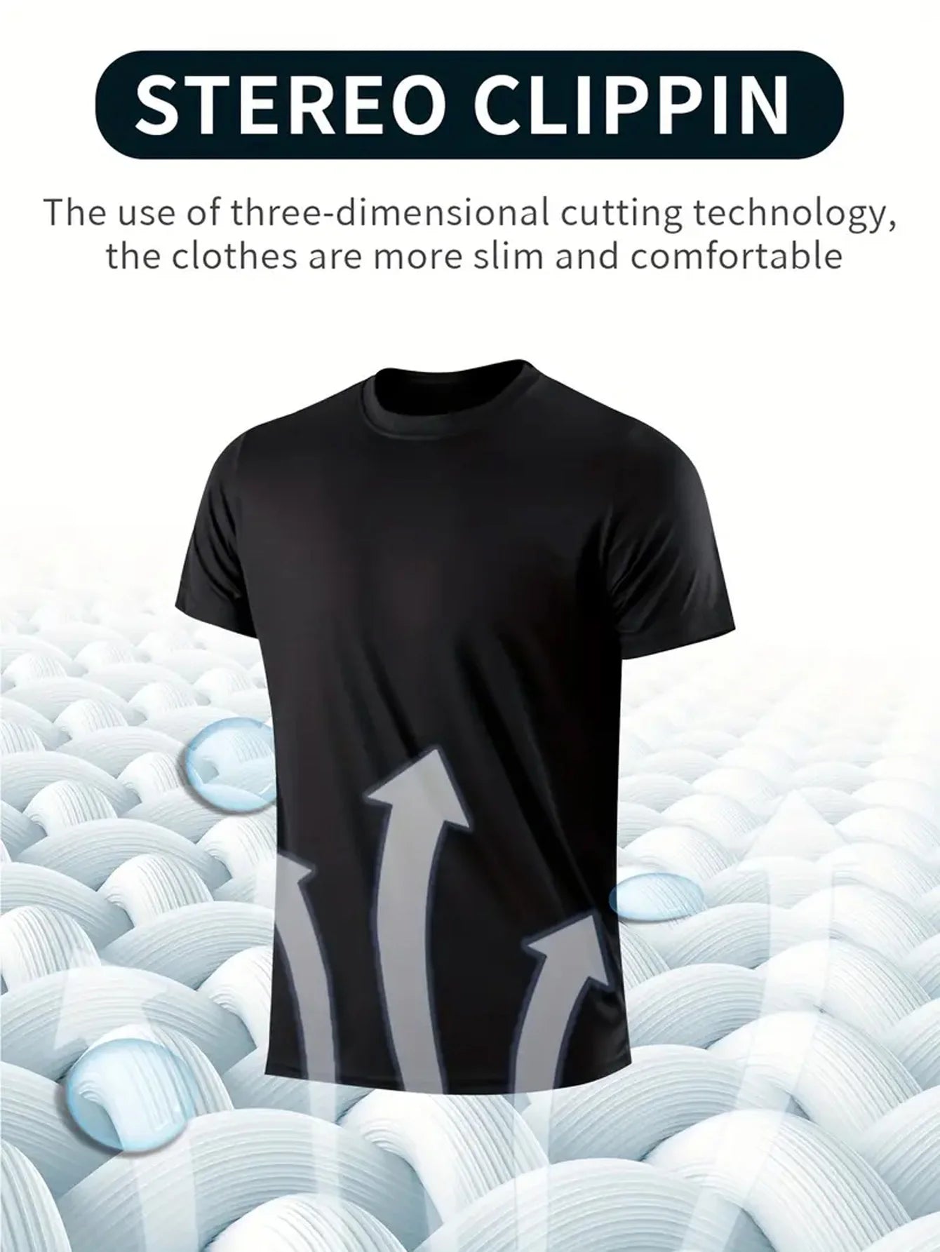 8-Pack Men’s Quick-Dry Tees 8-Color Set