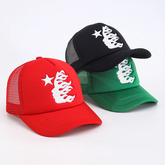 HS Embroidered Side Face Pentagram Unisex Baseball Hat