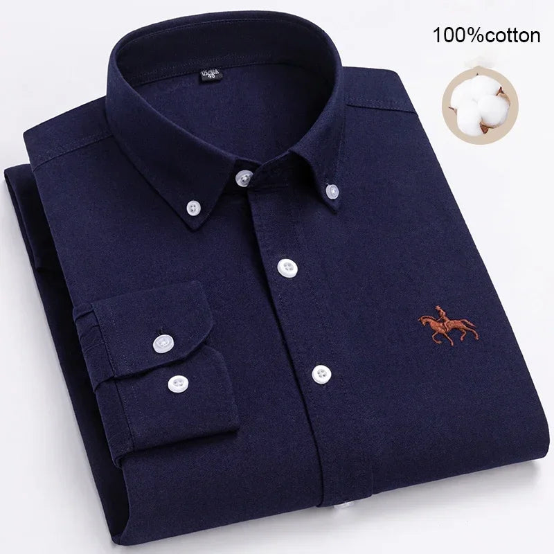 Business Casual Shirt for Men Large size Full 100% Cotton